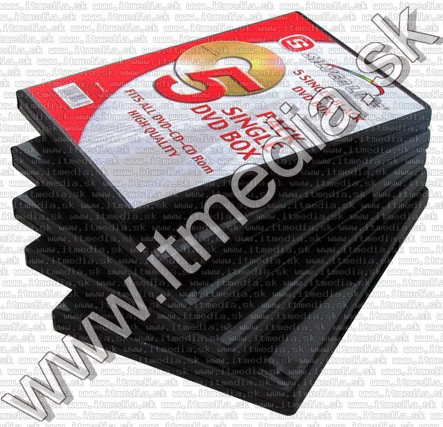 Image of Silver Line DVD Case, NORMAL-single  **(5-pack)** (IT6813)