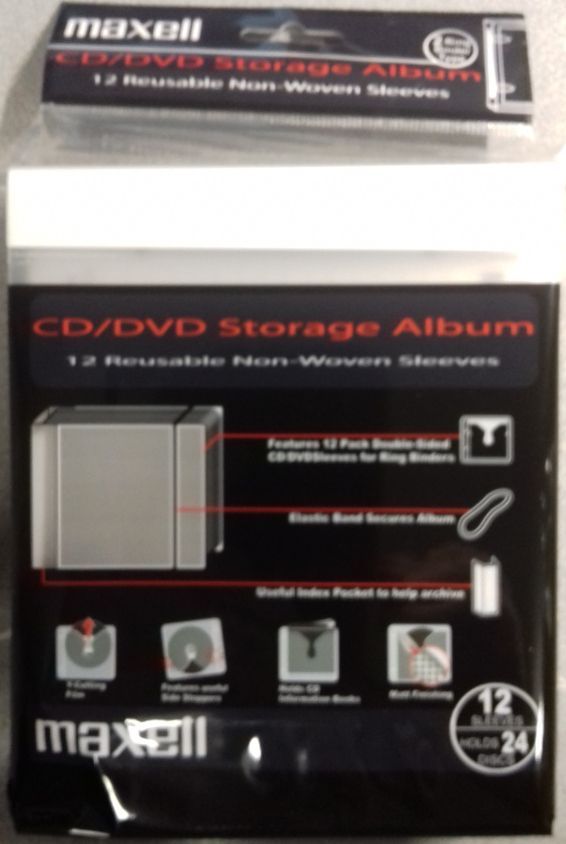 Image of Maxell CD Binder (Storage Album) 24 discs (IT13761)