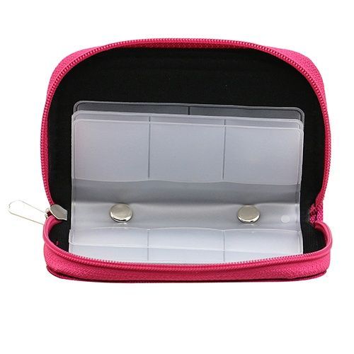 Image of Simple SD card Wallet (18 SD + 4 CF) Pink (IT12839)