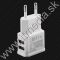 Univerzális USB töltő 2000mA 2port (5V 2A) iPhone Samsung Bulk (Fehér) (IT12917) Univerzális USB töltő 2000mA 2port (5V 2A) iPhone Samsung Bulk (Fehér) (IT12917)
