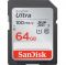 Sandisk SD-XC kártya 64GB UHS-I U1 *Ultra* Class10 100MB/s (IT14489)