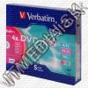Olcsó Verbatim DVD-RW 4x *COLOR* SlimJC (43563) (IT7675)