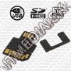 Olcsó microSD-SD és USB 2 az egyben memóriakártya adapter (IT9125)