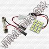 Olcsó LED Festoon Car Light Panel 12xSMD 5050 *Cold White* (IT9815)