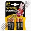 Olcsó Duracell Simple Alkaline Battery 4xAA LR06 (IT9459)