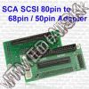 Olcsó SCSI 80pin to 68pin or 50pin adaptor (IT7940)