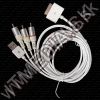 Olcsó iPhone 4G AV Out cable +USB (IT8993)
