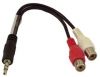 Olcsó Jack(3.5)-2xRCA-Female audio cable 0.1m (IT4209)