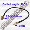 Olcsó CRC9 Plug to RP-SMA Male Cable 15cm (IT7948)