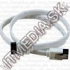Olcsó S-ATA III Cable 6Gbps 50cm White (IT10183)