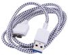 Olcsó USB **3.0** microUSB Cable 1m *FABRIC* (IT11024)