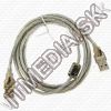 Olcsó USB Cable A male - A male 1.8m transparent (IT8986)