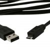 Olcsó USB - microUSB cable 1.5-1.8m (IT4785)
