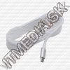 Olcsó USB - microUSB kábel 1.5m *Cipőfűző* *Hengeres* *Fehér* (IT12013)