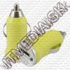 Olcsó Bullet Mini Universal-iPhone 12V (CAR) USB charger *Yellow* 800mA INFO! (IT10606)