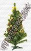 Olcsó Plastic Christmas Tree Mini 90cm Yellow Chain Decor (IT5046)