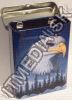 Olcsó Metal Cigarette Box 25x70x90mm *Eagle* (IT8656)
