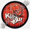 Olcsó Romantic Love Wall Clock 02 *Kiss You* 25cm (IT5296)