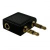 Olcsó Jack (2x 3.5 MONO) - Jack (3.5 STEREO) converter *AIRPLANE* (IT7795)