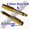 Olcsó Jack (6.3) mono - mono RCA converter GOLD (IT8166)