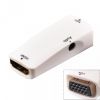 Olcsó HDMI anya -> D-SUB (VGA) anya + audió jack konverter *Aktív**Fehér* (IT13273)