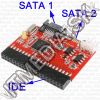 Olcsó IDE-SATA and SATA-IDE converter *Universal* 2-in-1 RED (IT7827)