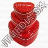 Olcsó Metal Box set Gift Pink Heart 3-set *RED* (IT8038)