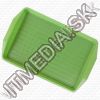 Olcsó Műanyag Tálca 40 x 25,5 cm *Bordás* zöld (IT9641)