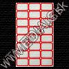 Olcsó Noname Self-adhesive labels 20x38mm (24) Red (IT8031)