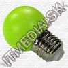 Olcsó LED Dekorációs izzó (gömb) E27 1W 45mm (Zöld) (IT9792)