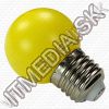 Olcsó LED Dekorációs izzó (gömb) E27 1W 45mm (Sárga) (IT9794)
