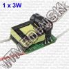 Olcsó LED Driver Power Supply 230V 3w 600mA (6v out) OEM BULK (IT9557)