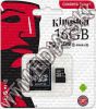 Olcsó Kingston microSD-HC card 16GB UHS-I U1 Class10 + adapter (80/10 MBps) Canvas Select (IT13464)