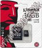Olcsó Kingston microSD-HC card 16GB UHS-I U1 Class10 + adapter (45/10 MBps) (IT8372)