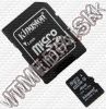 Olcsó Kingston microSD-HC card 4GB Class4 + adapter (IT3090)