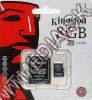 Olcsó Kingston microSD-HC card 8GB Class4 + adapter (IT3376)