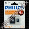 Olcsó Philips microSD-HC Secure Digital card 4GB +ADAPTER Class10 (IT8760)