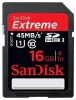 Olcsó Sandisk SD-HC card 16GB Extreme 45M class10 UHS-I U1 (IT13031)