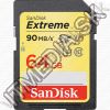 Olcsó Sandisk SD-XC kártya 64GB UHS-I U3 V30 *Extreme* Class10 90/40 MB/s (IT12759)