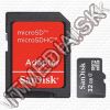 Olcsó Sandisk microSD-HC kártya 32GB CLASS4 + adapter SDSDQB-032G-B35A (IT7752)