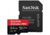 Olcsó Sandisk microSD-XC 64GB UHS-I U3 V30 A2 *Extreme PRO* [200R/90W] 4K UHD (IT13294)