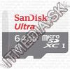 Olcsó Sandisk microSD-XC kártya 64GB UHS-I U1 *Mobile Ultra Android* 80MB/s (IT13316)