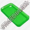 Olcsó Silicone Case (iPhone 4G-4GS) Circle Pattern *Green* (IT8119)