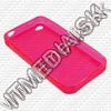 Olcsó Silicone Case (iPhone 4G-4GS) Circle Pattern *Pink* (IT8120)