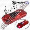 Olcsó Car Shape FMradio MP3 USB Cardreader Speaker *red* (IT9282)