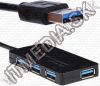 Olcsó USB 3.0 HUB 4 port *black* (IT10667)