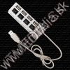 Olcsó ETP USB 2.0 Hub 4 port (power capable) *With Switches* (White) (IT8881)