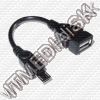 Olcsó USB OTG HOST Cable (USB-Af/microUSB-Bm) 15cm V2 (IT9131)