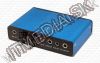 Olcsó ITmedia USB külső hangkártya 6csatorna + Optikai ki-, bemenet (kék) (IT4664)
