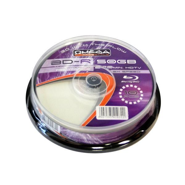 Image of Omega Freestyle BluRay BD-R 6x (2 layer) 50GB *Printable* 10cake (IT5954)